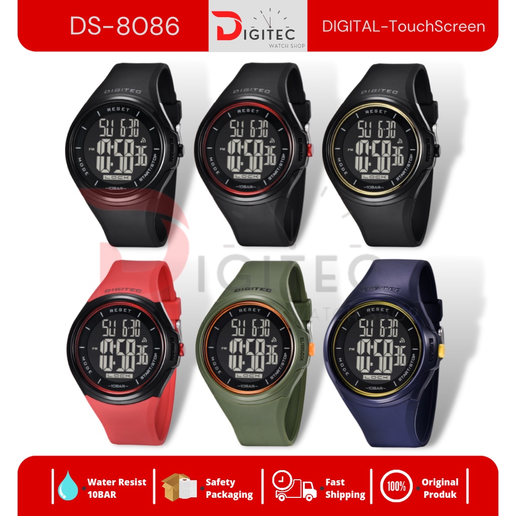 Jam Tangan DIGITEC Touch Screen DS-8086/DG 8086/DG8086/DG 3086 Digitec Original 100%