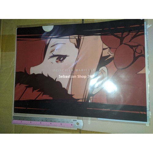 ORI Merch Clear File Map Priscilla Barielle Felt Re Zero Rem Emilia