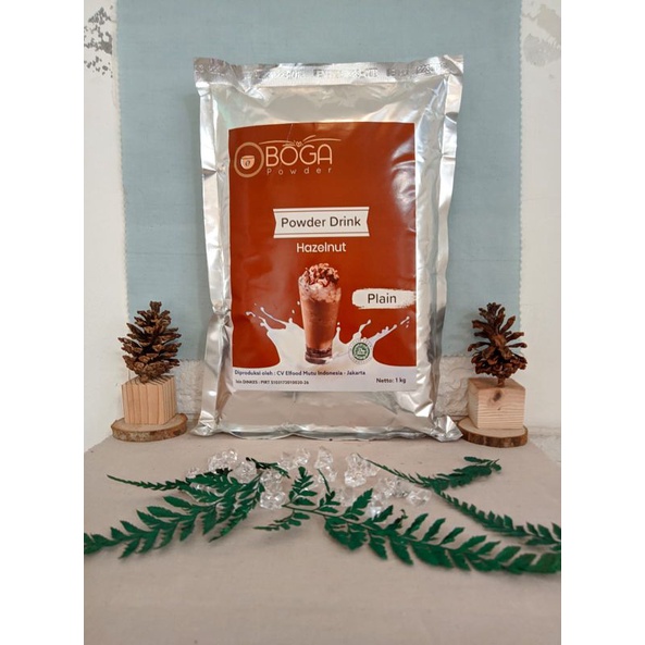 

Boga Powder Drink Premium Plain Rasa Hazelnut 1 Kg l Tanpa Gula