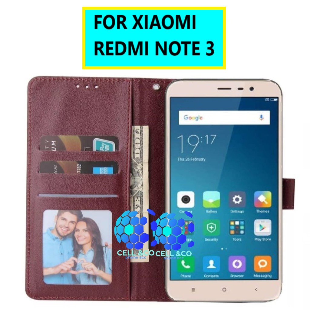 Flip cover XIAOMI REDMI NOTE 3 Flip case buka tutup kesing hp casing flip case leather wallet