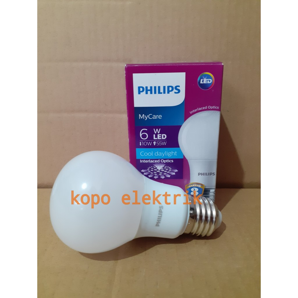 Lampu Led Philips 6w ( 6 watt )