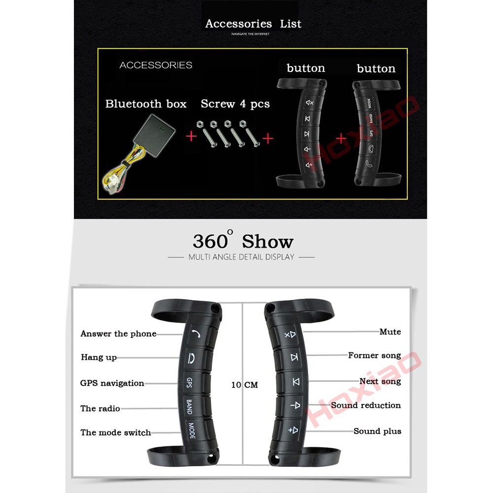 Universal Remote Control Stir Mobil Media Player Bluetooth - ZY-K01 - Black