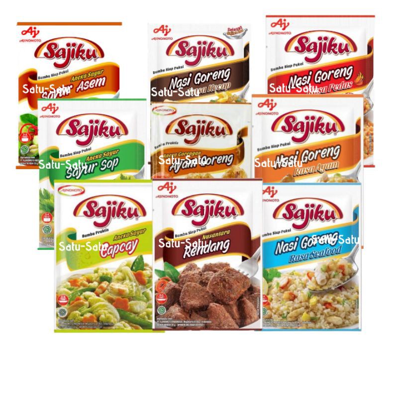 Sajiku Bumbu Praktis Nasi Goreng - Bumbu Capcay - Ayam Goreng | Shopee