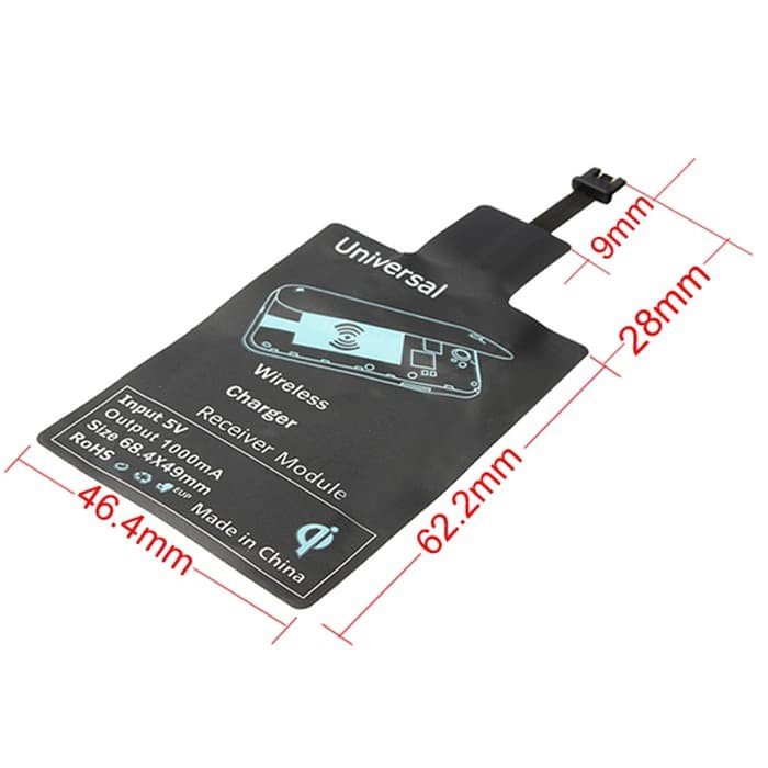 Universal Qi Wireless Charger Charging Receiver Microusb