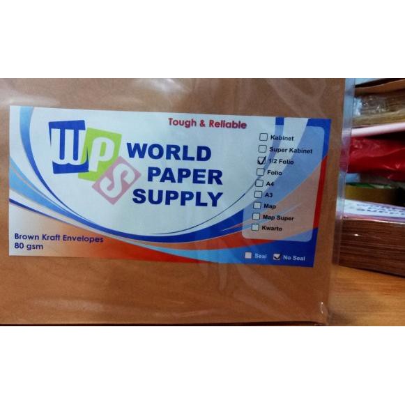 

☝ Amplop Coklat Ukuran 1/2 Folio WPS ( 19 x 25 cm ) ♤