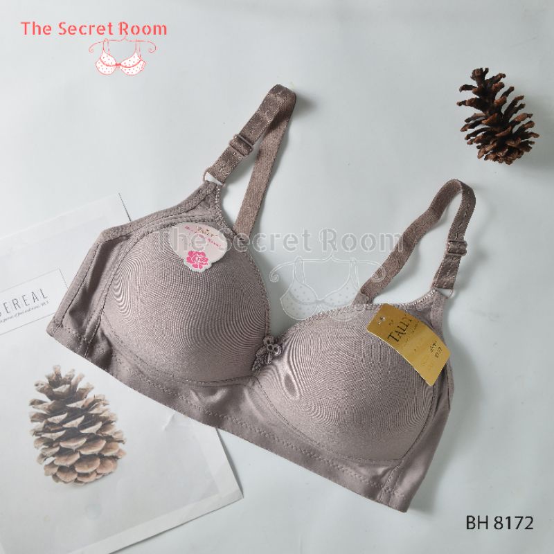 TALLY BRA BH 8172 | TANPA KAWAT | CUP C | BUSA TIPIS | BAHAN KATUN | SIZE 36 - 42