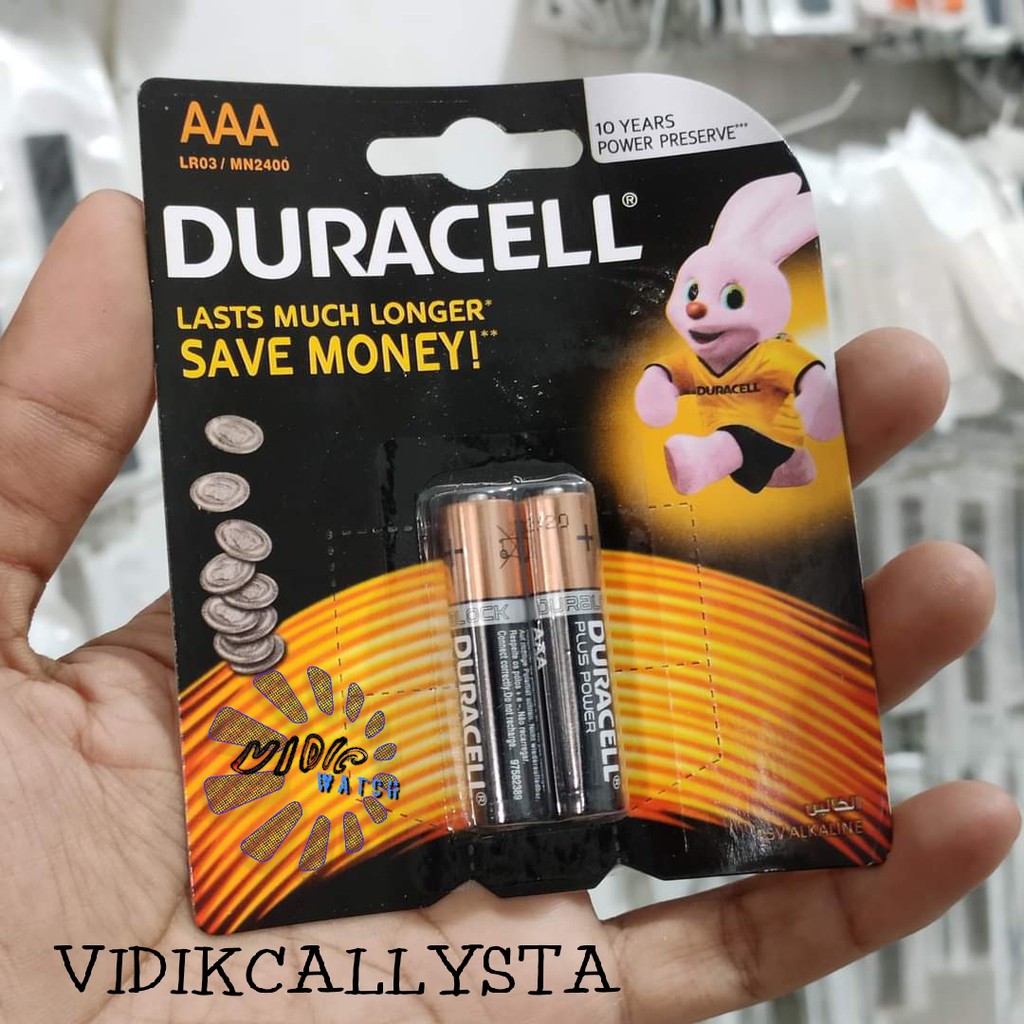 ORIGINAL BATU BATTERY BATREI DURACELL AAA A3 ISI 2 A3 ASLI