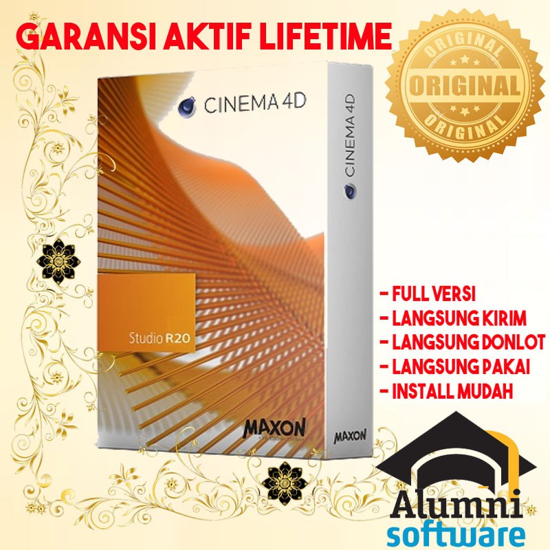 [FULL VERSION] Cinema 4D - Maxon R20 Render Texture - GARANSI AKTIVASI