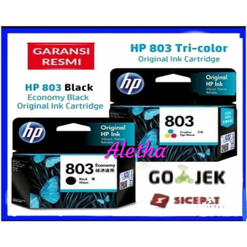 Tinta HP 803. Cartridge Original. Black, Color.