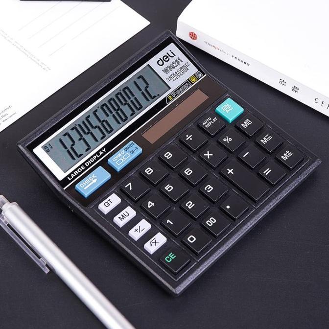 

[COD] DELI - W39231B / Kalkulator Kantor 12 Digit / Peralatan Kantor Murah TERPERCAYA Kode 790