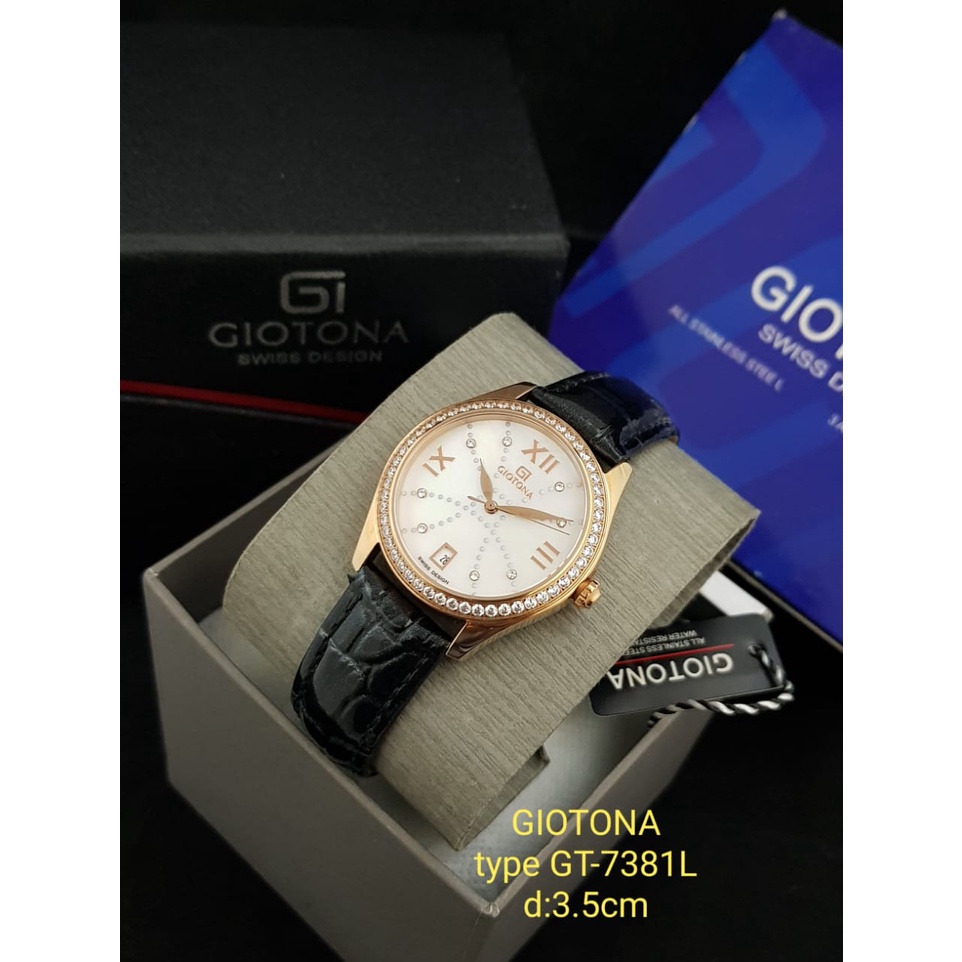 JAM TANGAN WANITA GIOTONA GT-7381L 100%ORIGINAL DAN DIJAMIN WATER RESISTANT