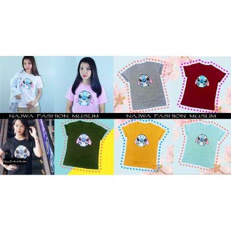 Kaos CUTE STITCH / KAOS WANITA