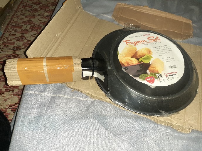 [ Cod ]  Frypan Teflon Maspion 2 Pcs Fry Pan Set Non Stick Teplon Wajan Anti Lengketmaspion Double F