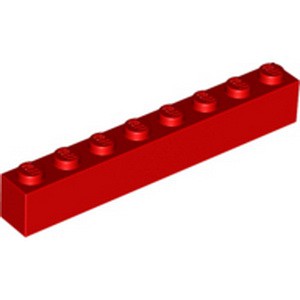 LEGO PART 3008 - 300821 - BRIGHT RED - BRICK 1X8 | Shopee Indonesia