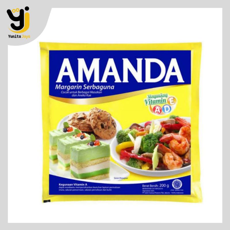 

[YUNITA JAYA] AMANDA MARGARIN SERBAGUNA 200gr