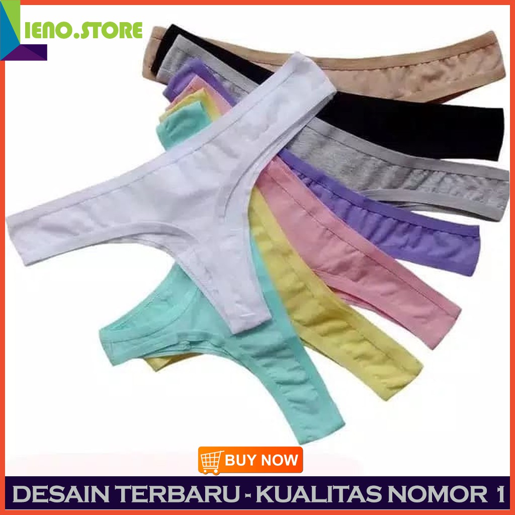 Celana Dalam Wanita Underwear G String 002 Hitam XL s E3Z3 Underwear Polos Murah Pakaian Dalam BH D