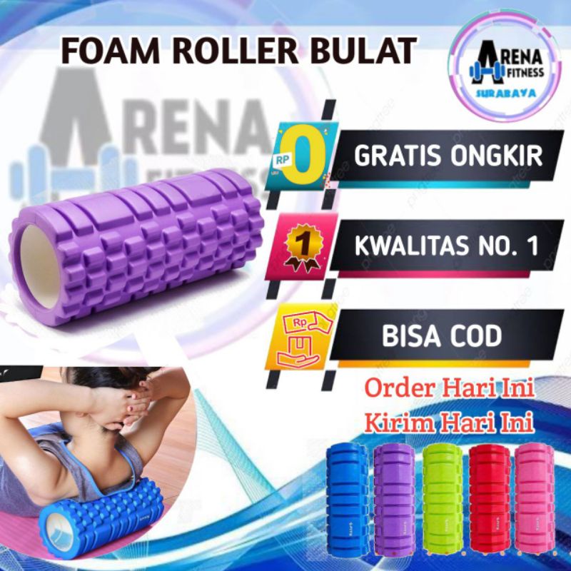 Jual Foam Yoga Rumble Roller ( Bisa COD) Alat Terapi Kaki Punggung Foam