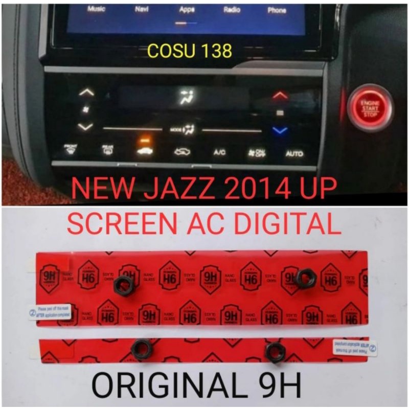 Anti Gores Ac Premium Layar Screen Pelindung Layar Digital Ac Honda Jazz 2014 UP