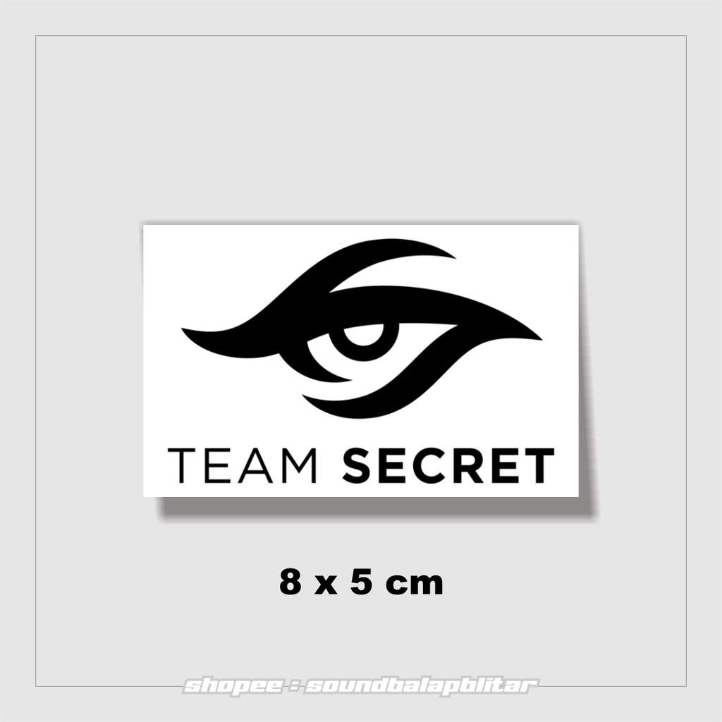 Stiker Team Secret Vynil Glossy Anti Air Bijian