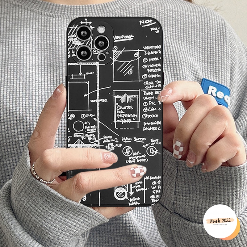 Soft Case TPU Motif Tulisan Matematika Untuk Xiaomi Poco M3 X3 PRO Redmi 9A 10 9 9T 9C Note 10S 8 9 10 PRO Plus 10 PRO MAX