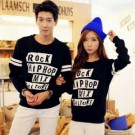 Lp Rock Hitam Couple . sweater wanita. sweater couple. pakaian wanita. pakaian . distro