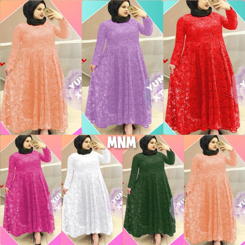 MAXI MX YUNISIA DEWASA|GAMIS brukat model terbaru 2022 wanita remaja|modern wedding dress|buat konda