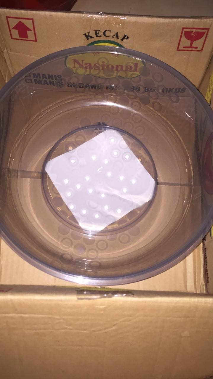 Tutup / Tudung Microwave, Abu-abu Biru Diameter 26cm Pr589