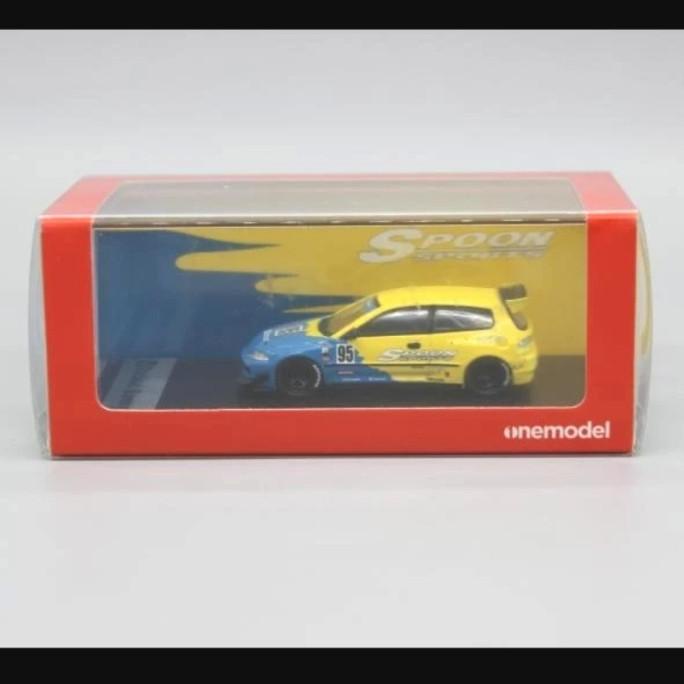 ONE MODEL 1:64 HONDA CIVIC EG6 ROCKET BUNNY SPOON NO HOTWHEELS MBX FVBF65125D
