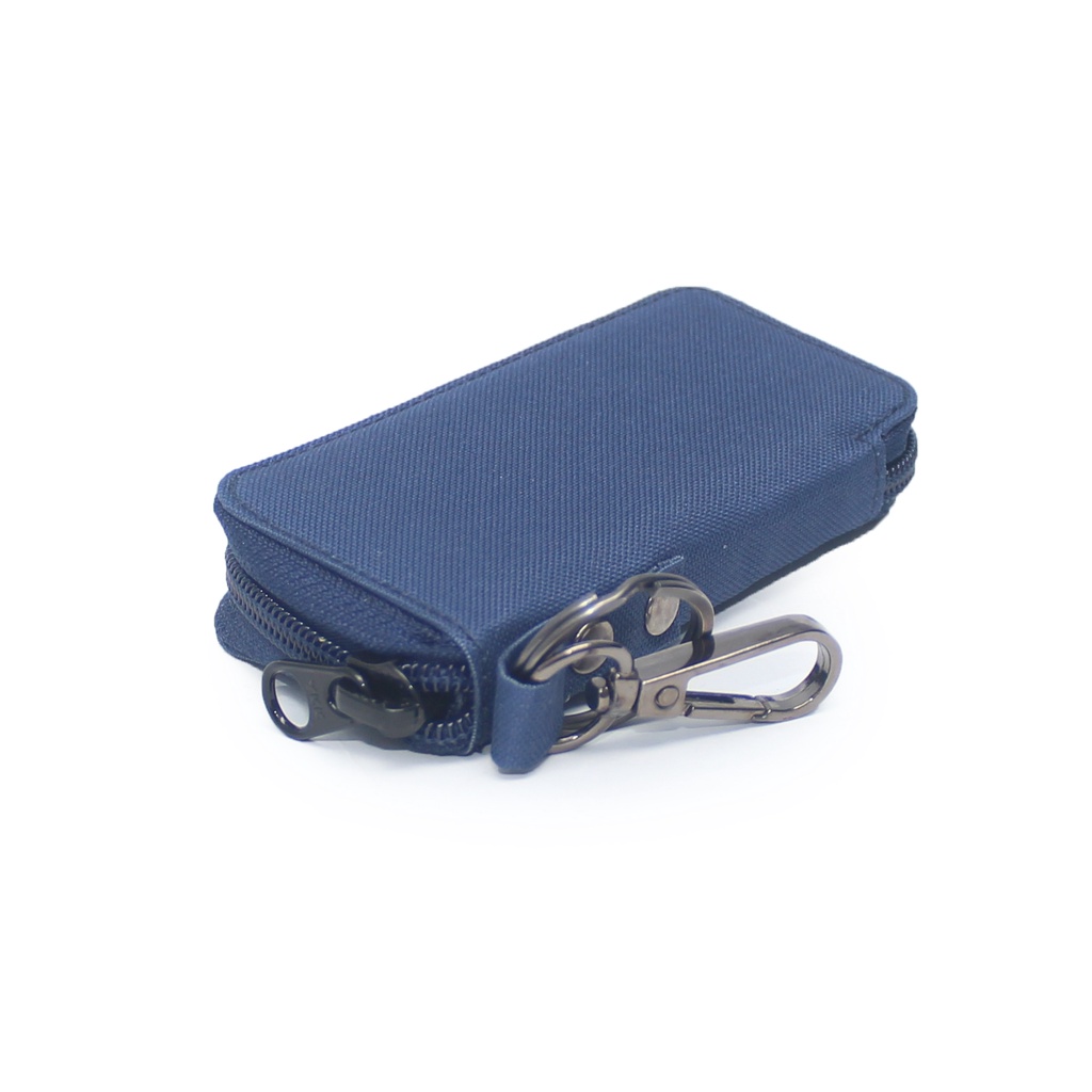 EMDS122 Gantungan Kunci Remote motor mobil keyless Dompet STNK - BIRU NAVY