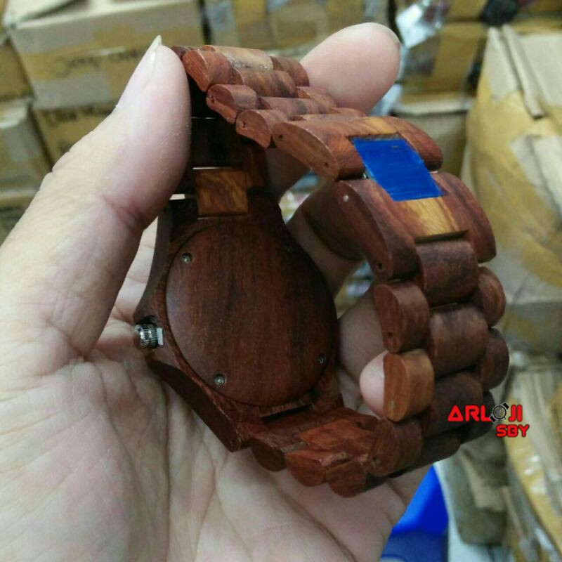 [ COD -ORIGINAL ] Jam tangan kayu BEWELL analog pria original /FULL KAYU