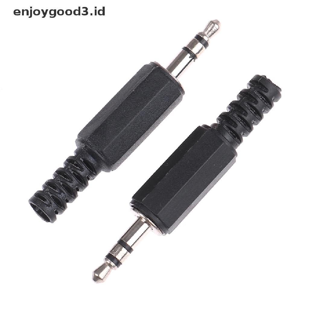 Konektor Jack Audio Male Mono Stereo 3.5mm 3 Pole Untuk Headphone