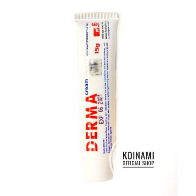 DERMA CREAM 15gr / raid all / obat luka salep jamur scabies / hewan / cat dog / kucing anjing