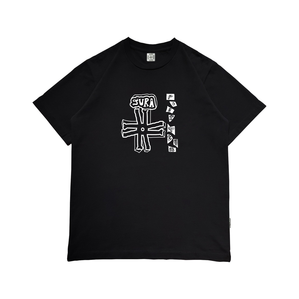 Sura Positiva - Tshirt Heavyweight Cotton (Rerose) Black