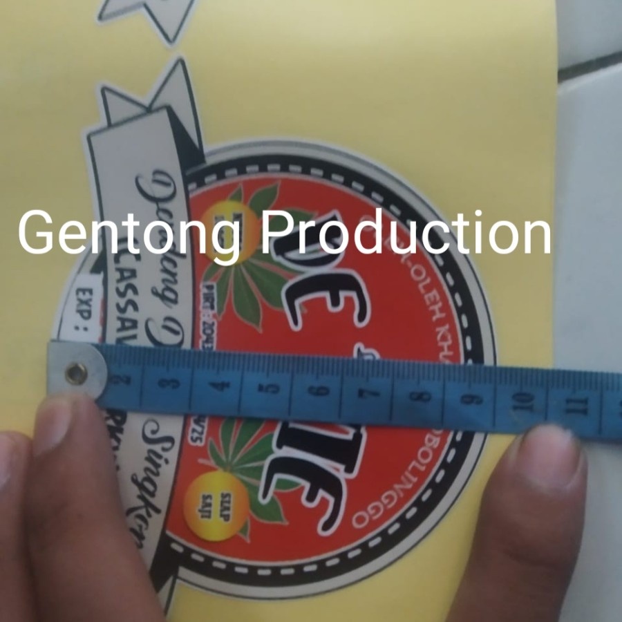 cetak stiker A3+ murah sudah potong untuk label makanan minuman skincare kosmetik stiker cutting A3+ skinker