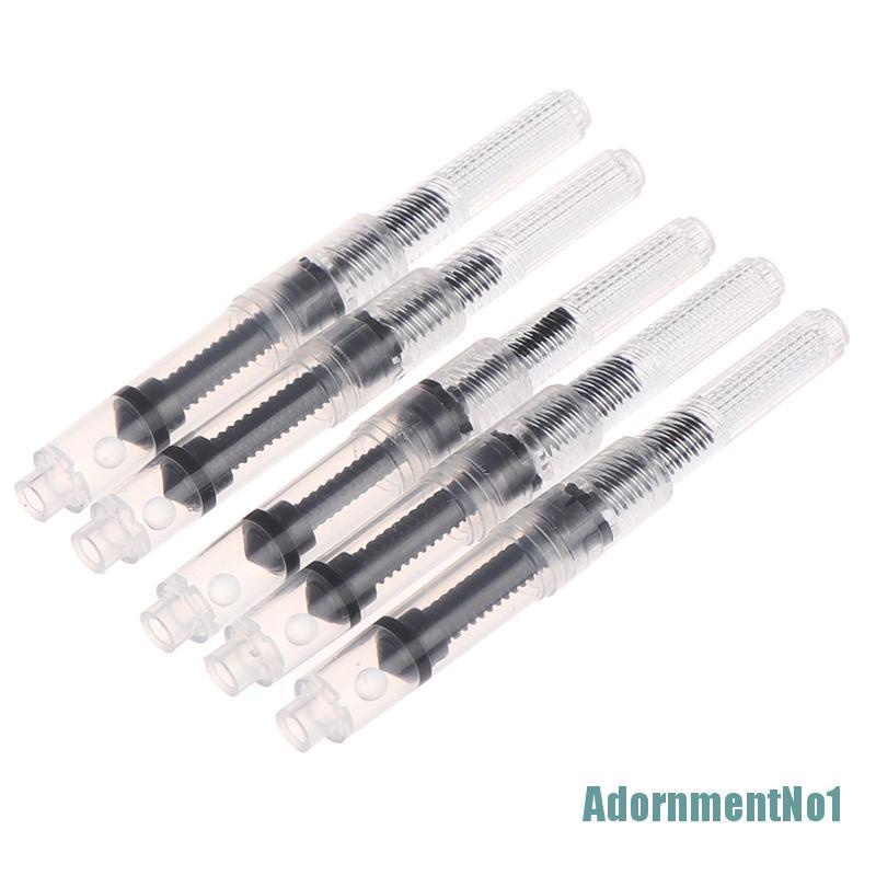 (AdornmentNo1) 5pcs Pena Fountain Tinta Hitam Kaliber 2.6mm