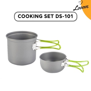 Cooking Set Camping Outdoor DS-101 1 - 2 Orang