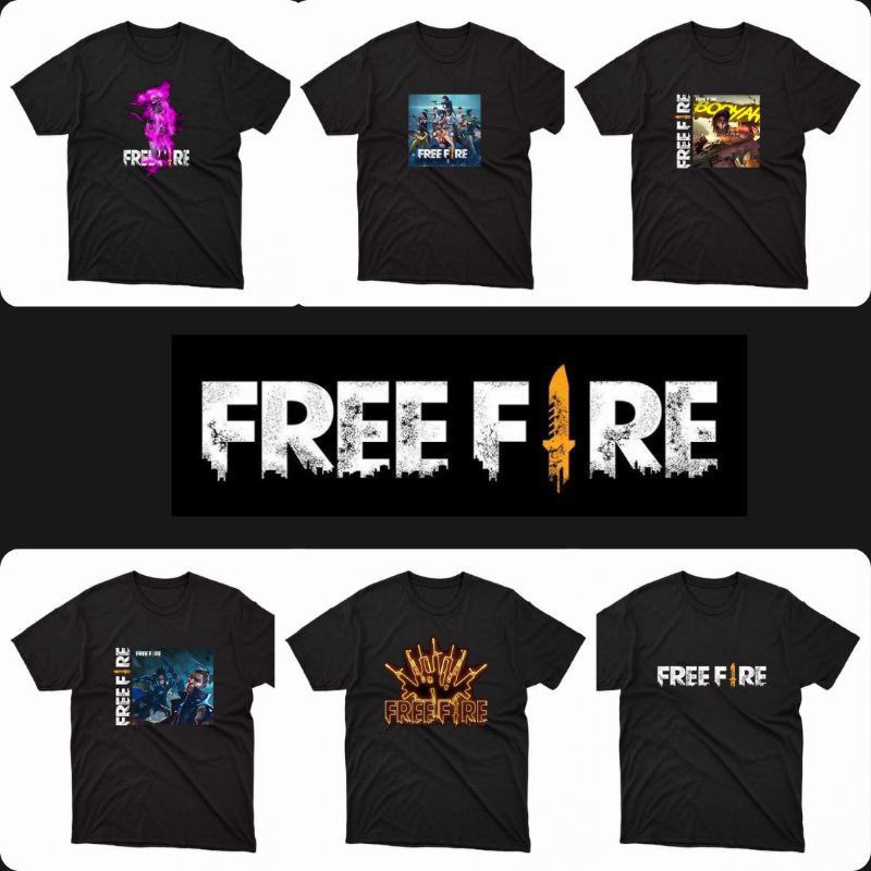 Clothing May - Kaos Karakter Free Fire Kaos Anak Koas Dewasa Anak Karater Distro Kekinin T Shirt Tshirt T-Shirt Premium Murah