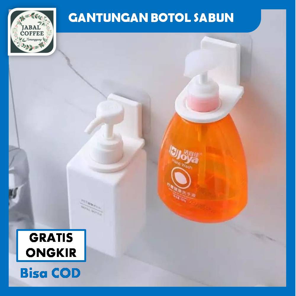 Holder Botol Tempel Gantungan / Holder Hook Shampo / Gantungan Botol Sabun Cair J151