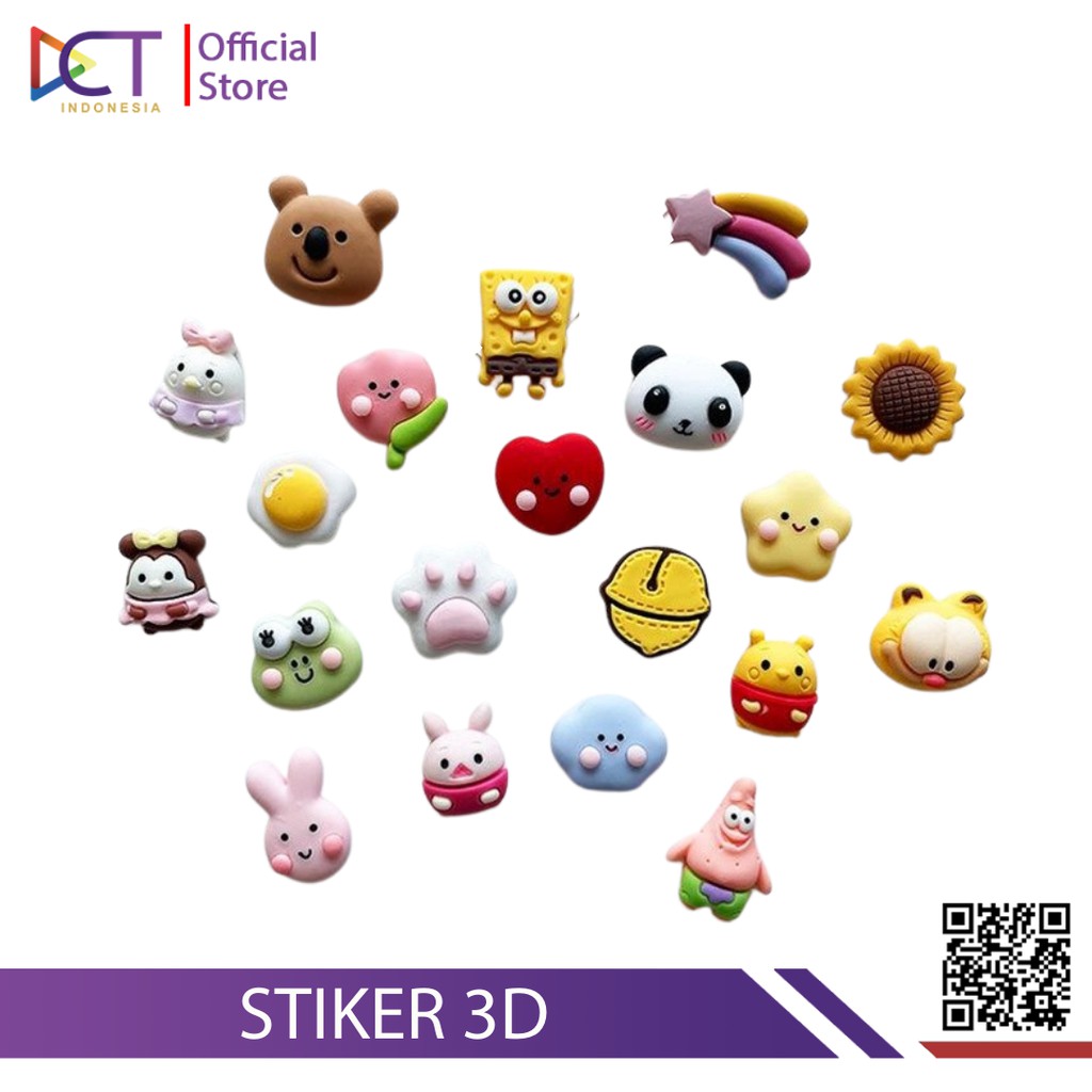 

Sticker 3D sticker timbul + Stiker 2D bening untuk botol Tristan 2L