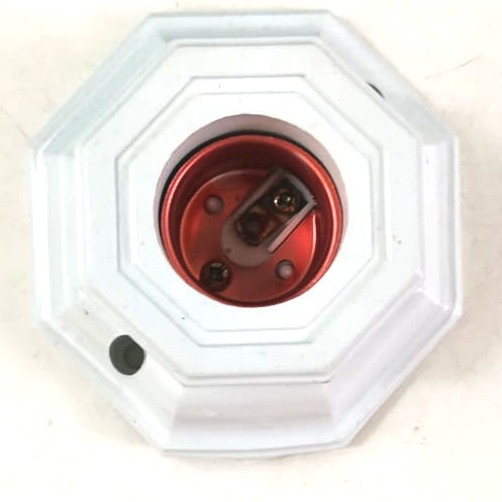 Fitting Lampu Untuk di Tempel Plafon Kayu dll Segi 8 Merk Acak