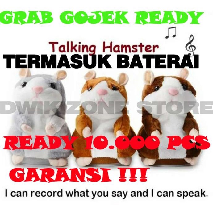Paling Laku Boneka Talking Hamster Bisa Bicara Ngomong Mainan Rekam