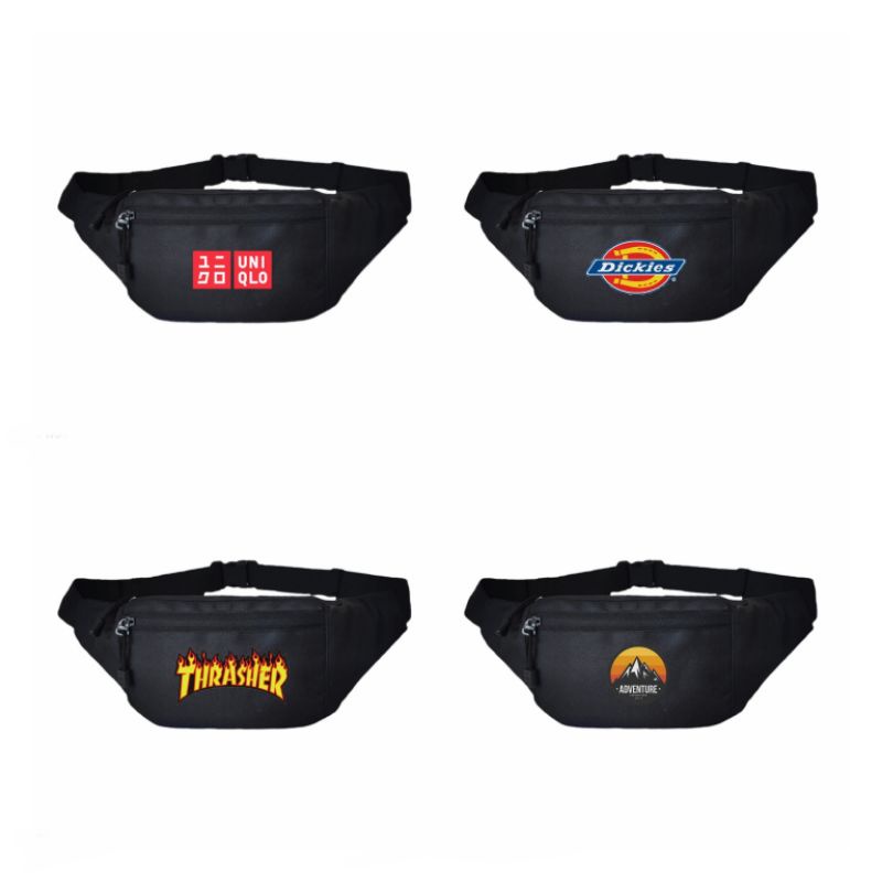 Tas Selempang Cowok Waistbag Pria Tas Weistbag Motif Distro Tas Cowok Keren Termurah
