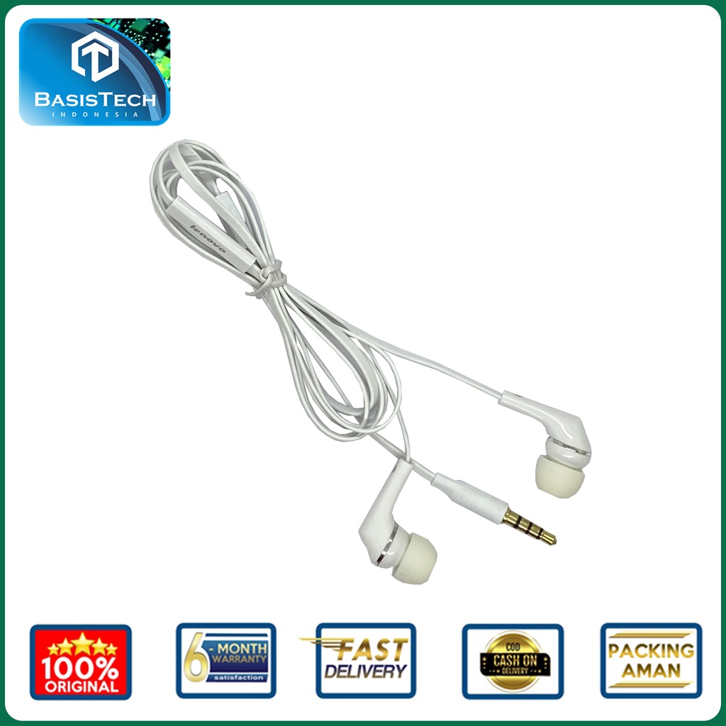 HEADSET LENOVO EARPHONE LENOVO ORIGINAL QUALITY