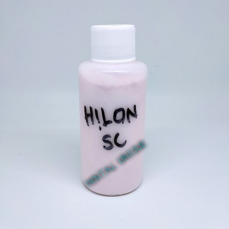 Hilon Botol 100ml Powder serat self curing / Bahan Lem gusian Gigi palsu