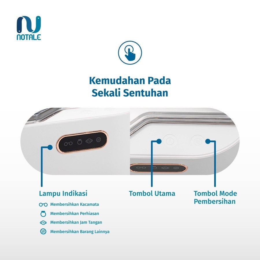 Notale Ultrasonic Cleaner Pembersih Aksesoris NTL-UC411 - Garansi Resmi