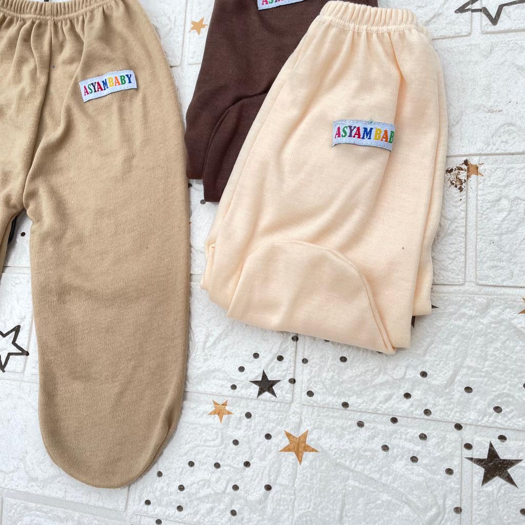 3 Pcs Celana Bayi Bawahan Baju Bayi Celana Tutup Kaki Bayi Baru Lahir Asyam Baby