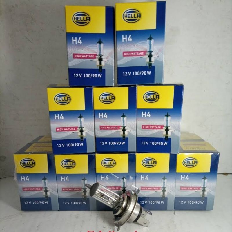 H4 HELLA 100/90WATT 12V LAMPU MOBIL
