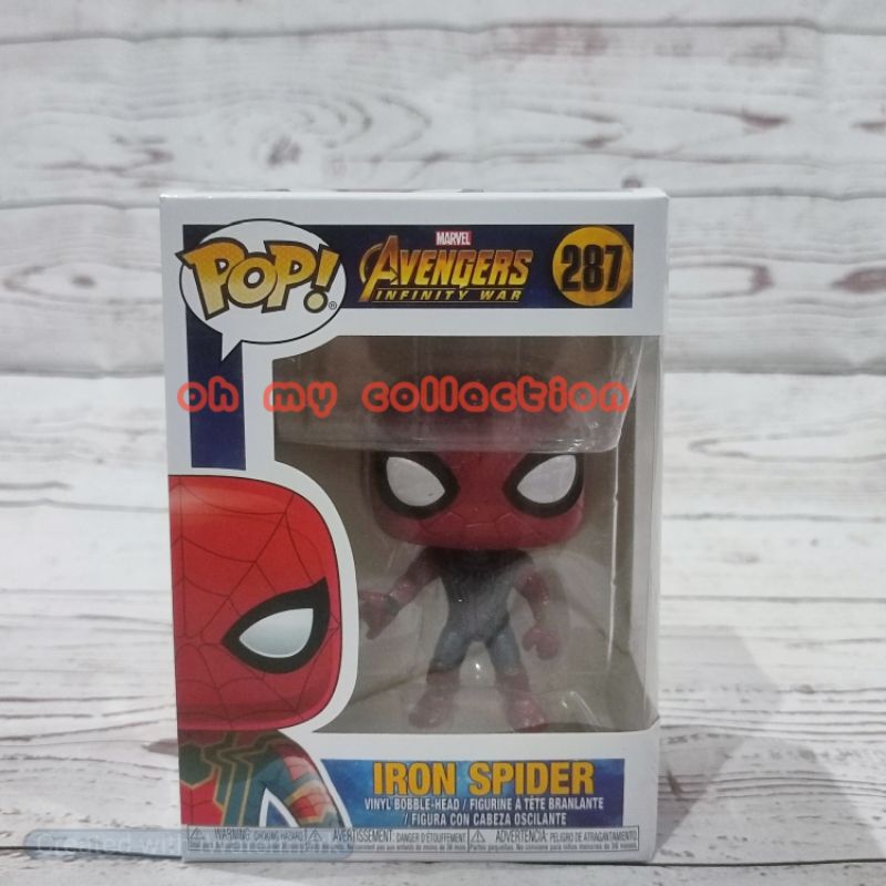 {COD} PROMO !!! Funko Pop Marvel Invinity War Iron Spider #287| Funko Pop Spider-Man| Action Figure Spiderman Avengers Infinity War| Action Figure Avengers| Funko Spiderman