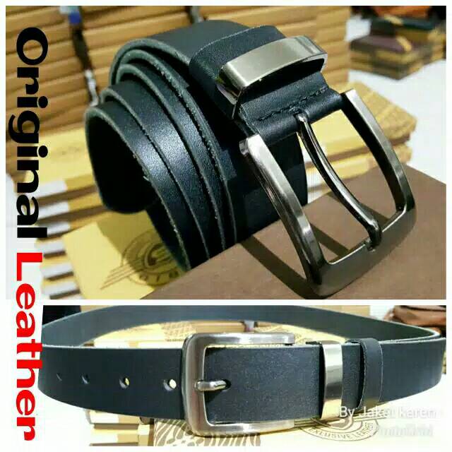 ikat pinggang kulit sapi asli