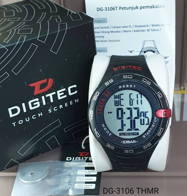 Jam Tangan Pria Digitec Original Touch Screen Tahan Air Garansi 1 Tahun